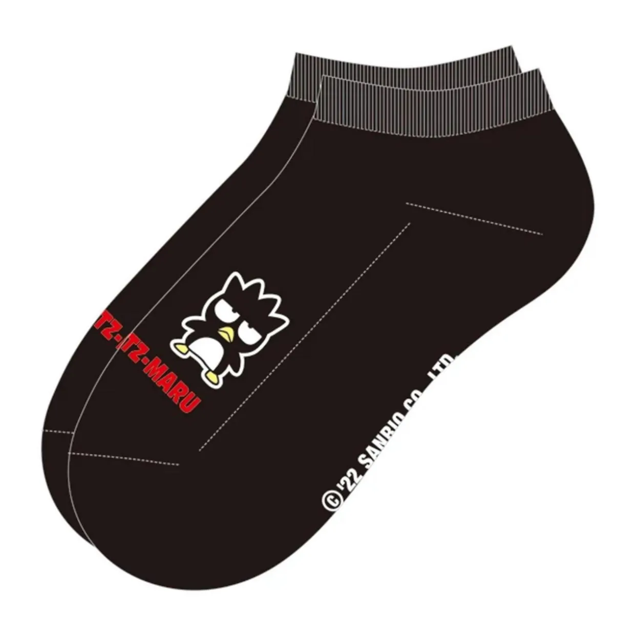 Hello Kitty Badtz-Maru Ankle Socks (Adult) - Black | Apparel