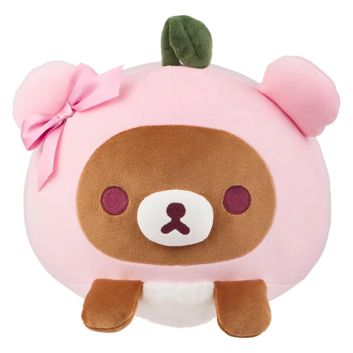 Rilakkuma Chairoikoguma San-X Original Cherry Mochi Cushion Plush - Pink | Rilakkuma | Plush