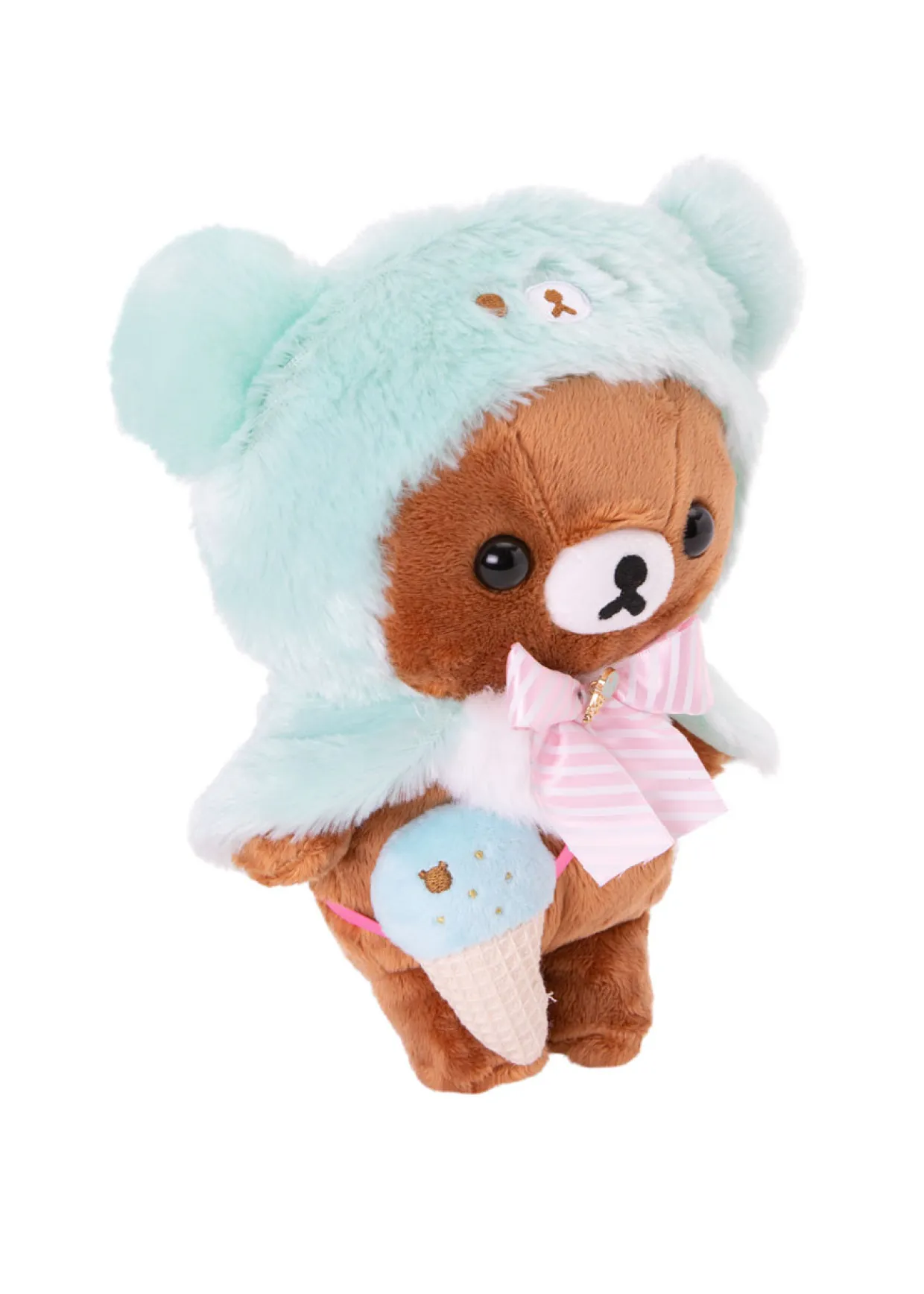 Rilakkuma Chairoikoguma San-X Original Happy Ice Cream Series Plush - Small | Rilakkuma | Plush