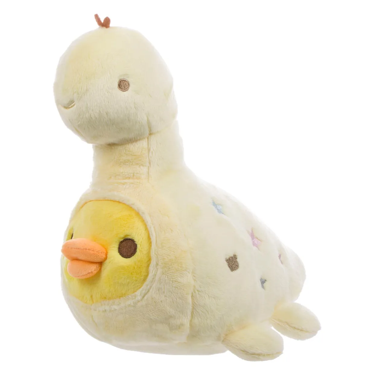 Rilakkuma Kiiroitori San-X Original Plays with Dino Series Plush - Pastel Yellow | Rilakkuma | Plush