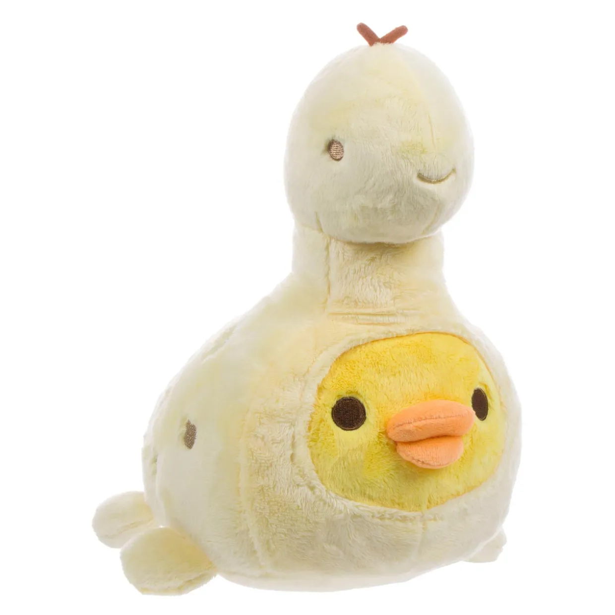 Rilakkuma Kiiroitori San-X Original Plays with Dino Series Plush - Pastel Yellow | Rilakkuma | Plush