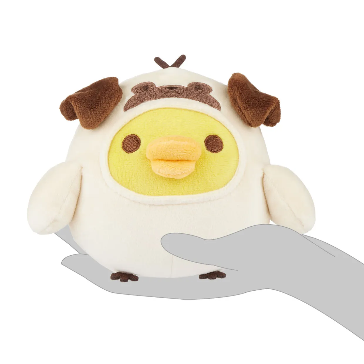 Rilakkuma Kiiroitori San-X Original Pug Costume Plush - Small | Rilakkuma | Plush