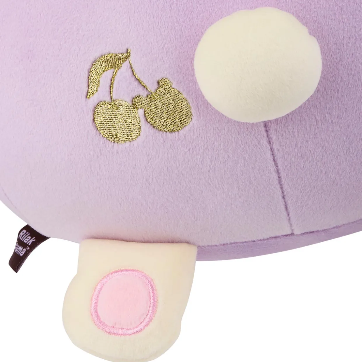 Rilakkuma Ko San-X Original Cherry Series Mochi Cushion - Purple | Rilakkuma | Plush