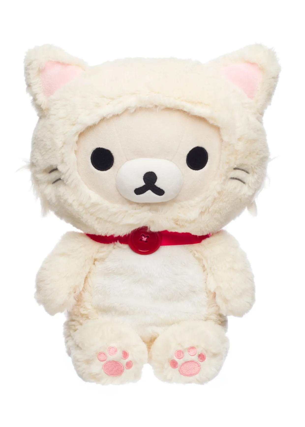 Rilakkuma Ko San-X Original In A White Fluffy Cat Costume | Rilakkuma | Plush