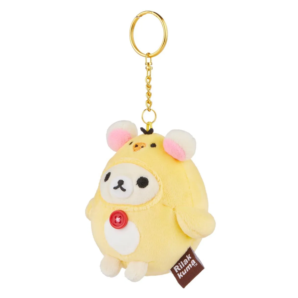 Rilakkuma Ko San-X Original Kiiroitori Kigurumi Series Mochi Keychain | Rilakkuma | Plush