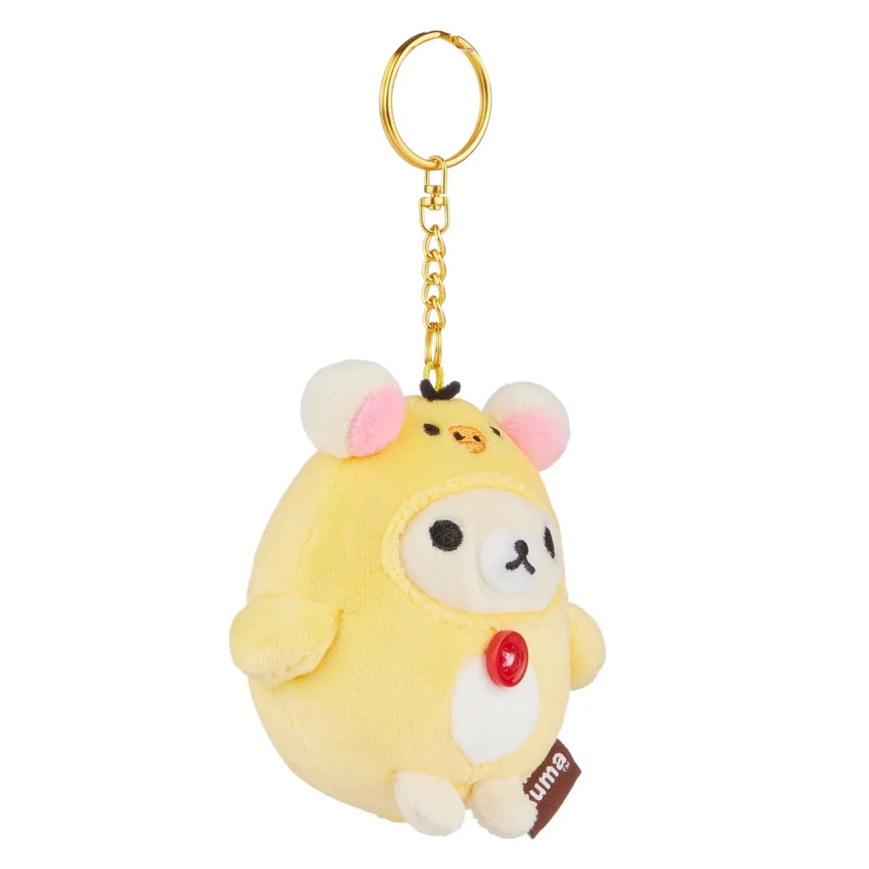 Rilakkuma Ko San-X Original Kiiroitori Kigurumi Series Mochi Keychain | Rilakkuma | Plush
