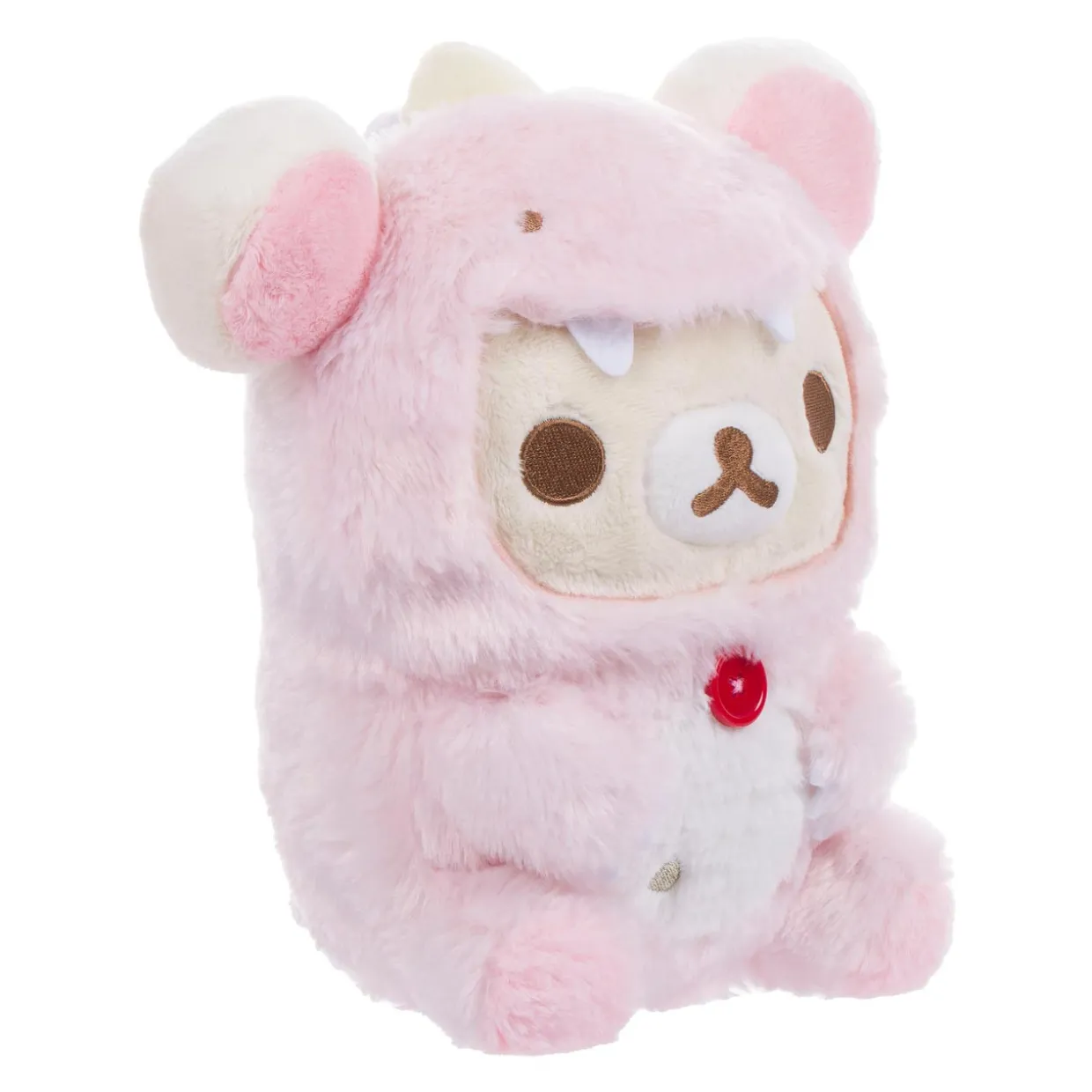 Rilakkuma Ko San-X Original Plays with Dino Series Plush - Pastel Pink | Rilakkuma | Plush