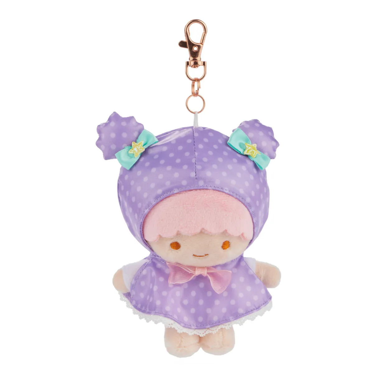 Hello Kitty LALA of Twin Stars Purple Raincoat Keychain Plush | Plush | Keychains