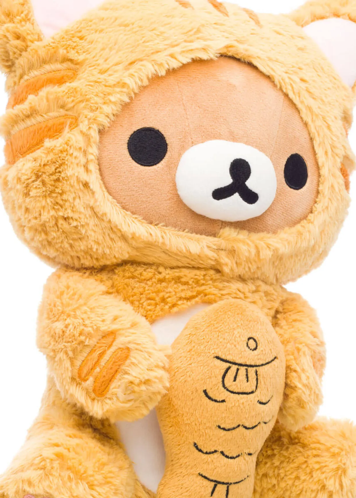 Rilakkuma San-X Original as Tiger Eating Fish Plush | Rilakkuma | Plush