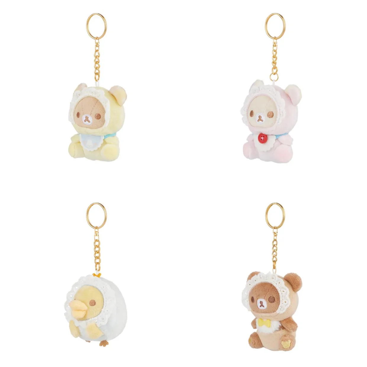 Rilakkuma San-X Original Baby Bonnet Series Keychain Blind Box - 1pc | Blind Boxes