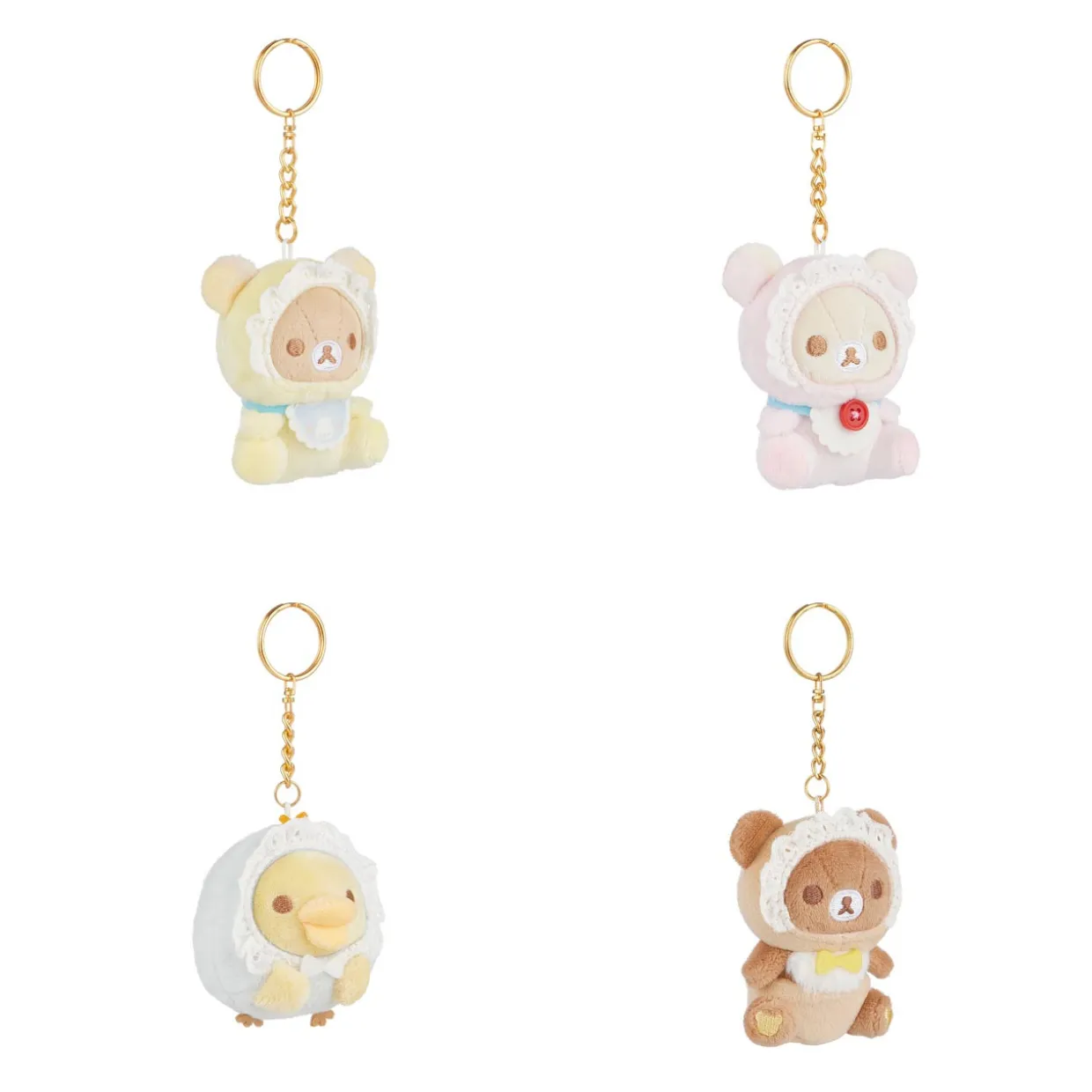 Rilakkuma San-X Original Baby Bonnet Series Keychain Blind Box - 1pc | Blind Boxes