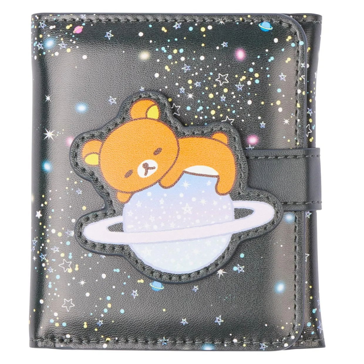 Rilakkuma Space Pu Leather Tri Fold Wallet Pouch | Apparel