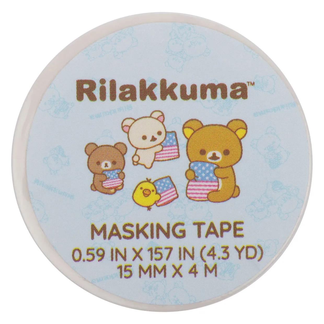 Rilakkuma 20th Anniversary USA Tour Washi Tape - Blue | Stationery