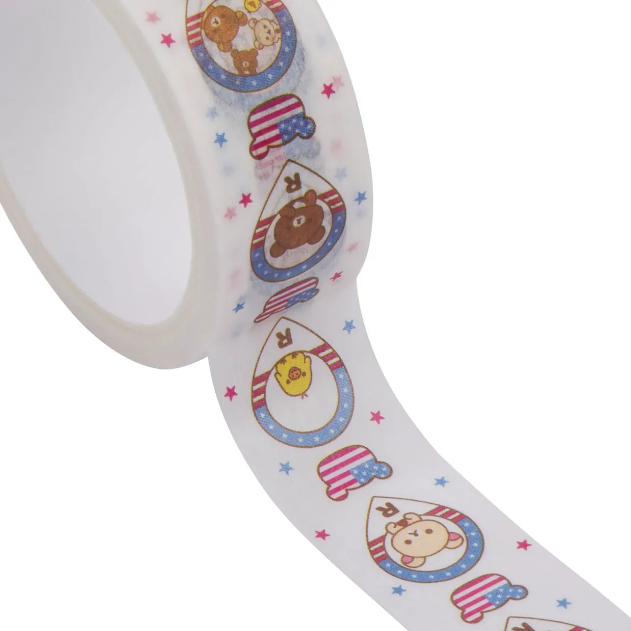 Rilakkuma 20th Anniversary USA Tour Washi Tape - Blue | Stationery