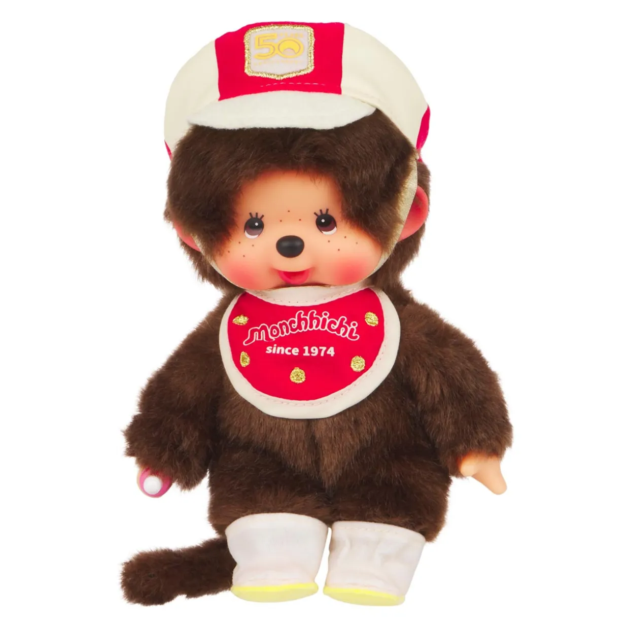 Monchhichi Sekiguchi 50th Anniversary Let's Parade! Boy Doll Plush | Monchhichi | Stickers