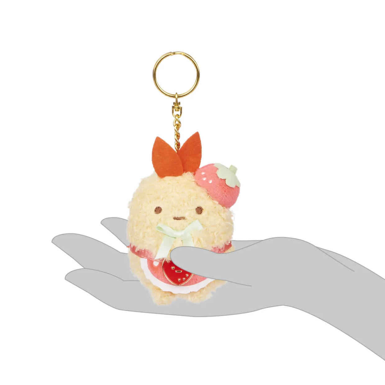 Sumikko Gurashi Sumikkogurashi Ebi San-X Original Strawberry Series Keychain | Sumikkogurashi | Plush