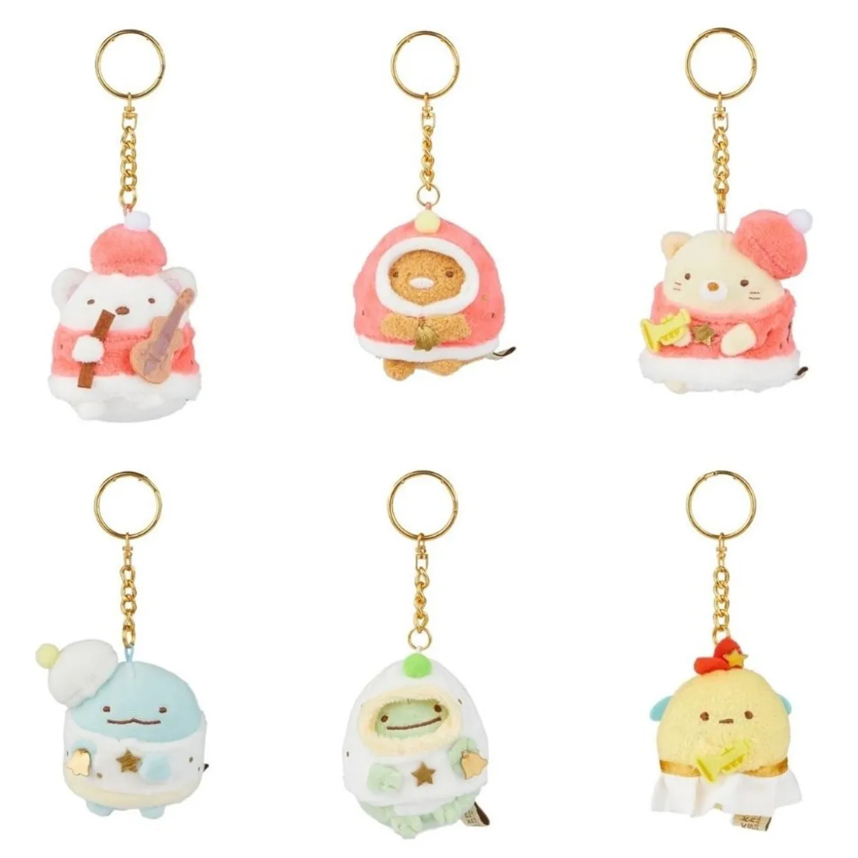 Sumikko Gurashi Sumikkogurashi Musical Christmas Blind Box Keychain Plush - 1pc | Sumikkogurashi | Blind Boxes