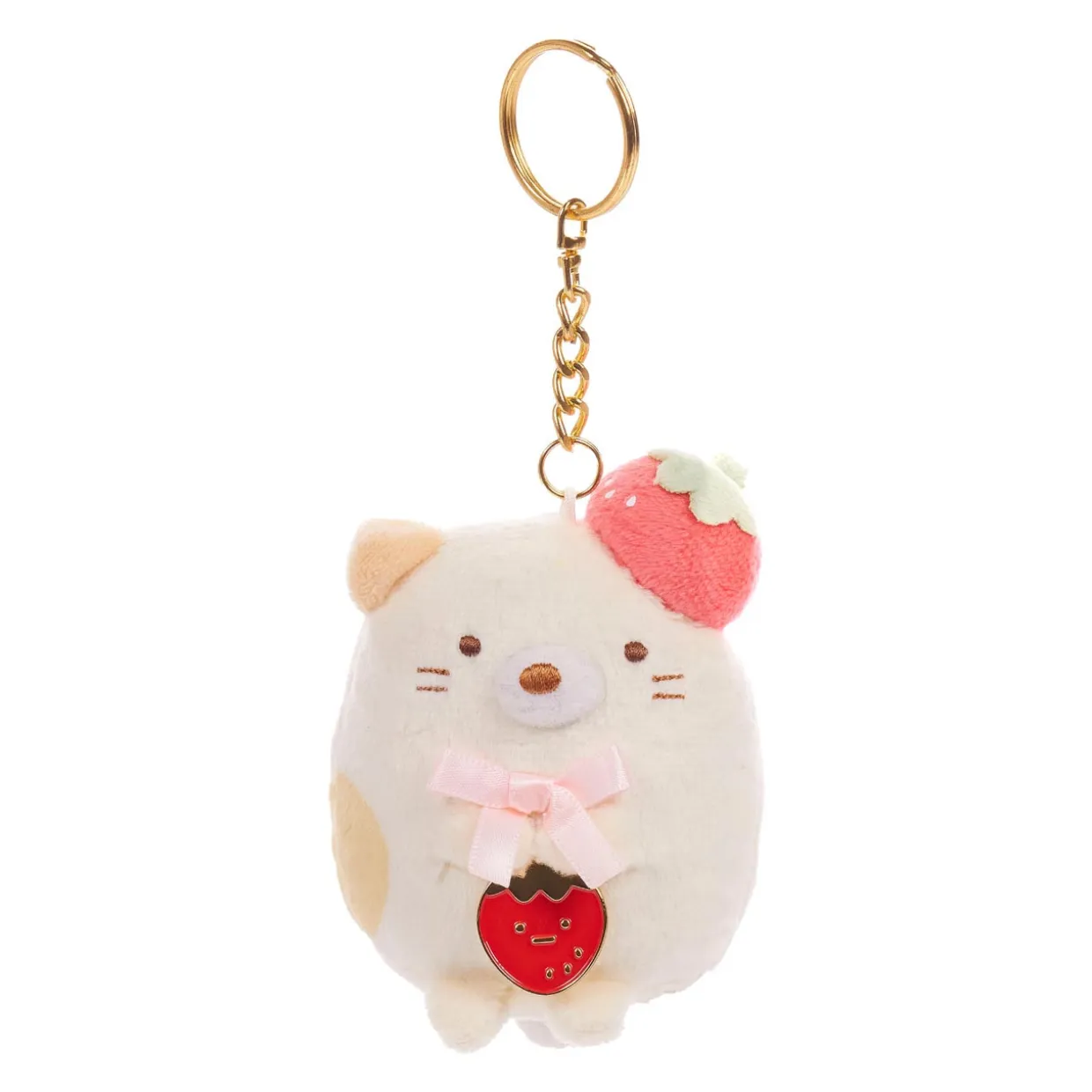 Sumikko Gurashi Sumikkogurashi Neko San-X Original Strawberry Series Keychain | Sumikkogurashi | Plush