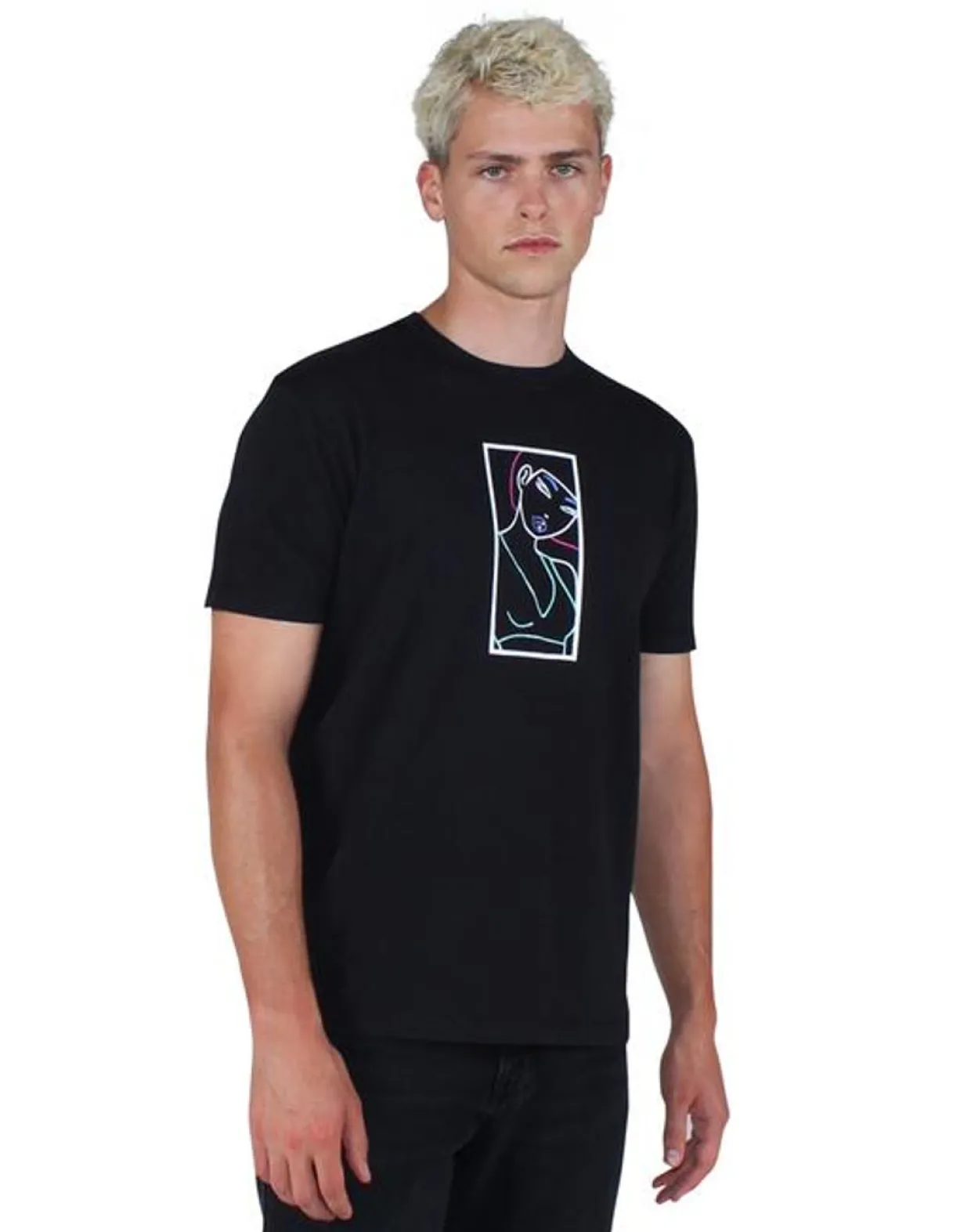 tokidoki Neon City Basic Black Tee | Apparel